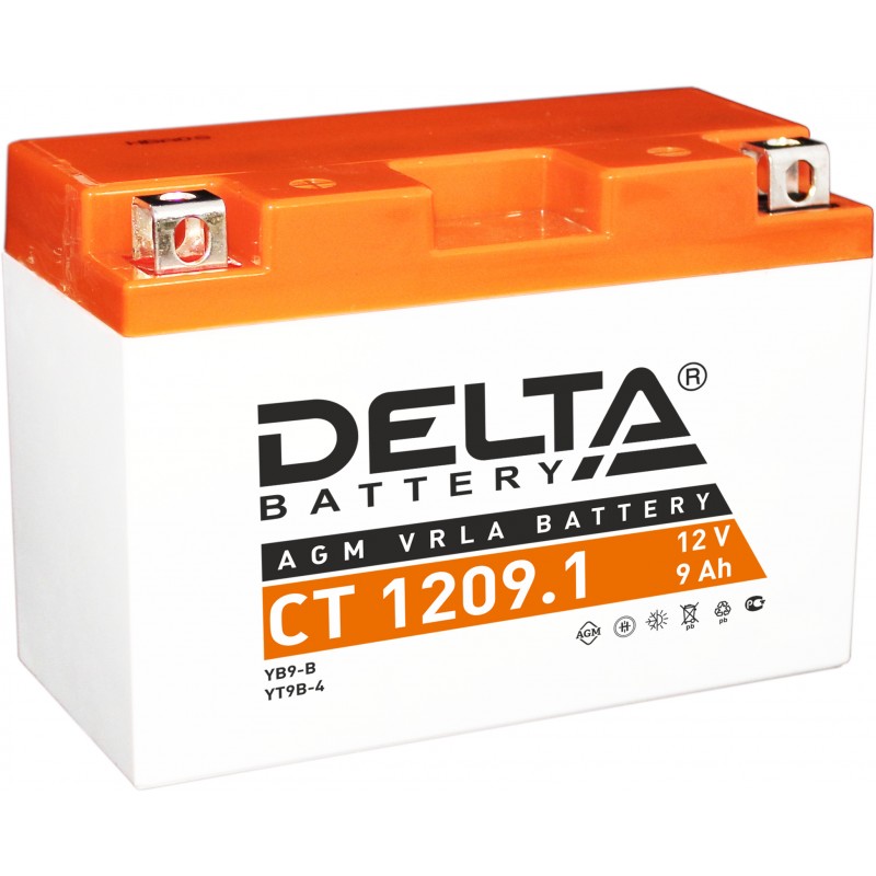 Мото аккумулятор DELTA CT 1209.1