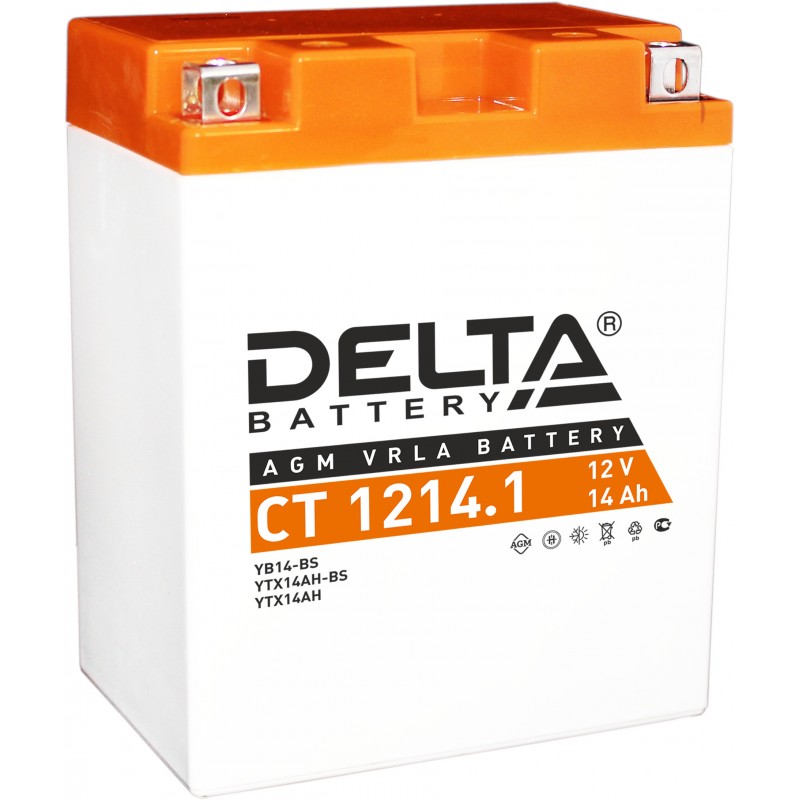Мото аккумулятор DELTA CT 1214.1