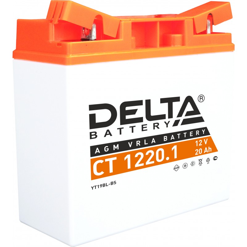 Мото аккумулятор DELTA CT 1220.1