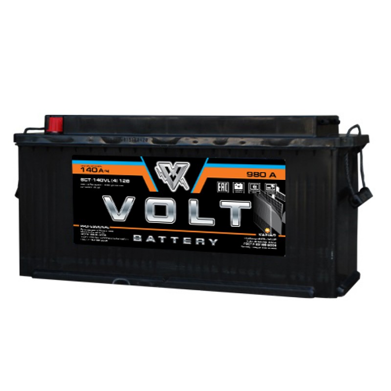 Автомобильный аккумулятор VOLT PRO 6СТ-140VL.4 140 Ач (A/h) прямая полярность - VL14041