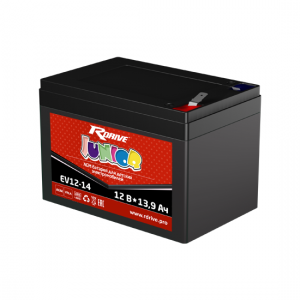 Аккумулятор RDRIVE JUNIOR EV12-14 13.9Ач 12В  обратная полярность (0) Аккумулятор RDRIVE JUNIOR EV12-14 13.9Ач 12В  обратная полярность (0)