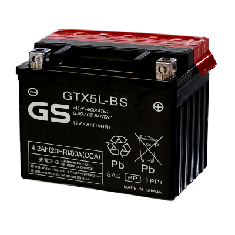 Аккумулятор GS YUASA GS GTX5L-BS 4Ач 12В 80А обратная полярность (0)