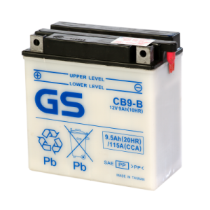 Аккумулятор GS YUASA GS CB9-B 9Ач 12В 115А прямая полярность (1) Аккумулятор GS YUASA GS CB9-B 9Ач 12В 115А прямая полярность (1)
