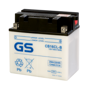 Аккумулятор GS YUASA GS CB16CL-B 19Ач 12В 240А обратная полярность (0) Аккумулятор GS YUASA GS CB16CL-B 19Ач 12В 240А обратная полярность (0)