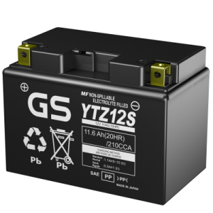 Аккумулятор GS YUASA GS YTZ12S 11.6Ач 12В 210А прямая полярность (1) Аккумулятор GS YUASA GS YTZ12S 11.6Ач 12В 210А прямая полярность (1)