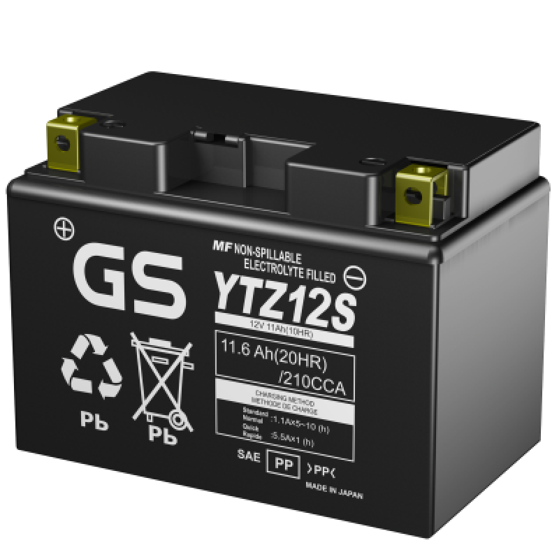Аккумулятор GS YUASA GS YTZ12S 11.6Ач 12В 210А прямая полярность (1)