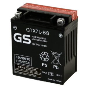 Аккумулятор GS YUASA GS GTX7L-BS 6Ач 12В 180А обратная полярность (0) Аккумулятор GS YUASA GS GTX7L-BS 6Ач 12В 180А обратная полярность (0)