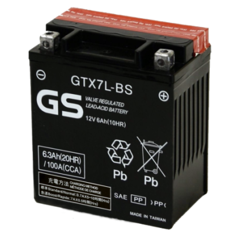 Аккумулятор GS YUASA GS GTX7L-BS 6Ач 12В 180А обратная полярность (0)