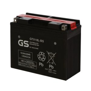 Аккумулятор GS YUASA GS GTX18L-BS 18Ач 12В 250А обратная полярность (0) Аккумулятор GS YUASA GS GTX18L-BS 18Ач 12В 250А обратная полярность (0)