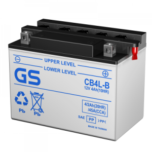 Аккумулятор GS YUASA GS CB4L-B 4Ач 12В 45А обратная полярность (0) Аккумулятор GS YUASA GS CB4L-B 4Ач 12В 45А обратная полярность (0)