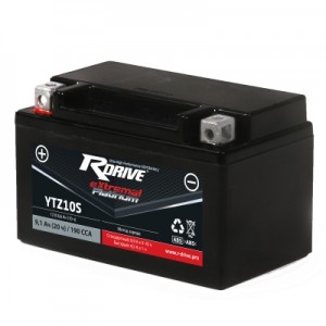 Аккумулятор RDRIVE EXTREMAL PLATINUM YTZ10S 9.1Ач 12В 190А прямая полярность (1) Аккумулятор RDRIVE EXTREMAL PLATINUM YTZ10S 9.1Ач 12В 190А прямая полярность (1)