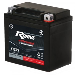 Аккумулятор RDRIVE EXTREMAL PLATINUM YTZ7S 6.3Ач 12В 130А обратная полярность (0) Аккумулятор RDRIVE EXTREMAL PLATINUM YTZ7S 6.3Ач 12В 130А обратная полярность (0)