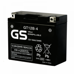 Аккумулятор GS YUASA GS GT12B-4 10Ач 12В 180А прямая полярность (1) Аккумулятор GS YUASA GS GT12B-4 10Ач 12В 180А прямая полярность (1)