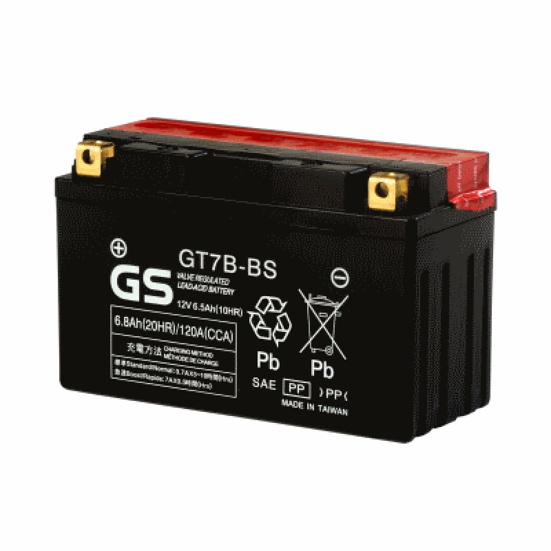 Аккумулятор GS YUASA GS GT7B-BS 6.5Ач 12В 120А прямая полярность (1)