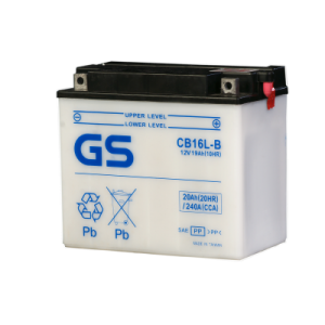 Аккумулятор GS YUASA GS CB16L-B 19Ач 12В 240А прямая полярность (1) Аккумулятор GS YUASA GS CB16L-B 19Ач 12В 240А прямая полярность (1)