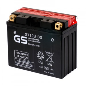 Аккумулятор GS YUASA GS GT12B-BS 10Ач 12В 210А обратная полярность (0) Аккумулятор GS YUASA GS GT12B-BS 10Ач 12В 210А обратная полярность (0)