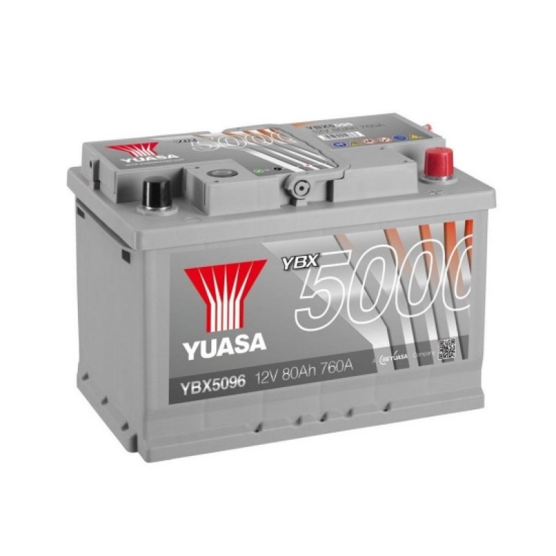 Аккумулятор GS YUASA YUASA YBX5096 80Ач 12В 760А обратная полярность (0)