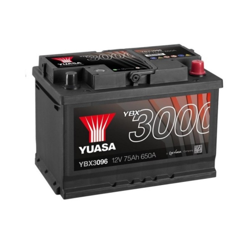 Аккумулятор GS YUASA YUASA YBX3096 75Ач 12В 650А обратная полярность (0)