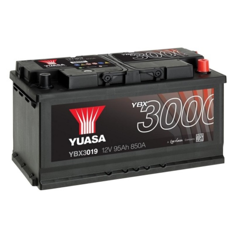 Аккумулятор GS YUASA YUASA YBX3019 95Ач 12В 850А обратная полярность (0)