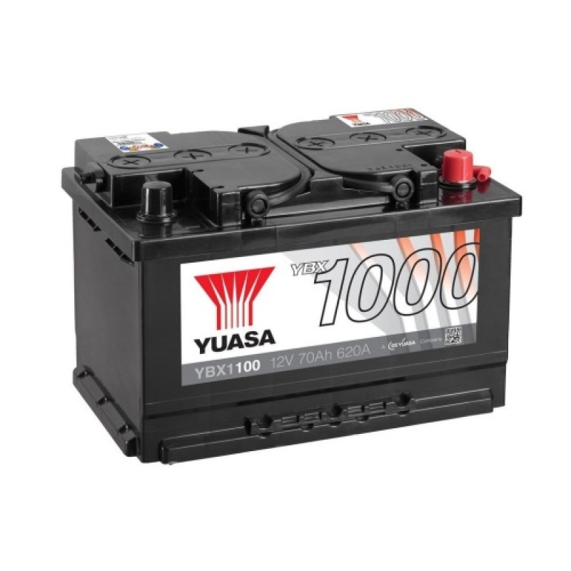 Аккумулятор GS YUASA YUASA YBX1100 70Ач 12В 620А прямая полярность (1)