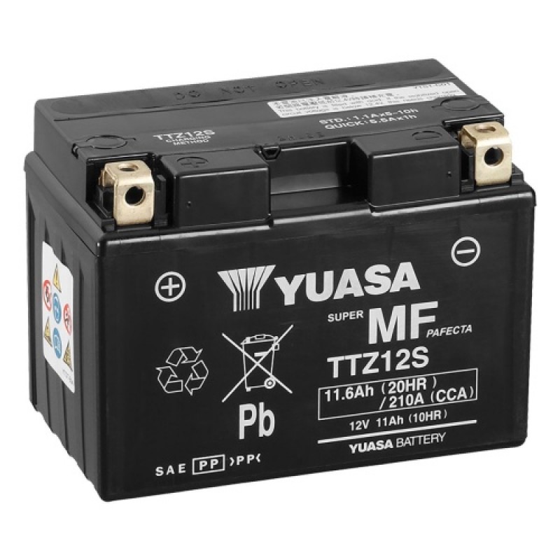 Аккумулятор GS YUASA YUASA TTZ12S 11Ач 12В 210А прямая полярность (1)