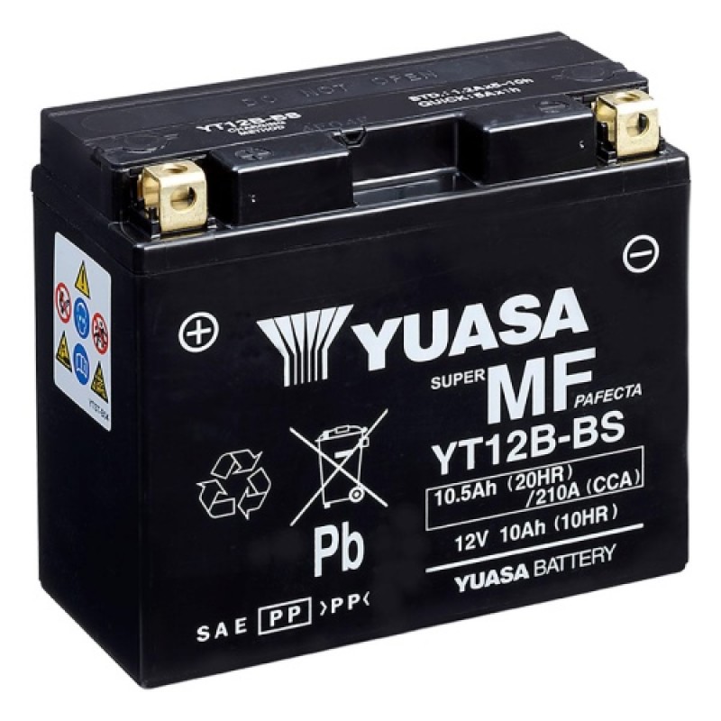 Аккумулятор GS YUASA YUASA YT12B-BS 10Ач 12В 210А обратная полярность (0)