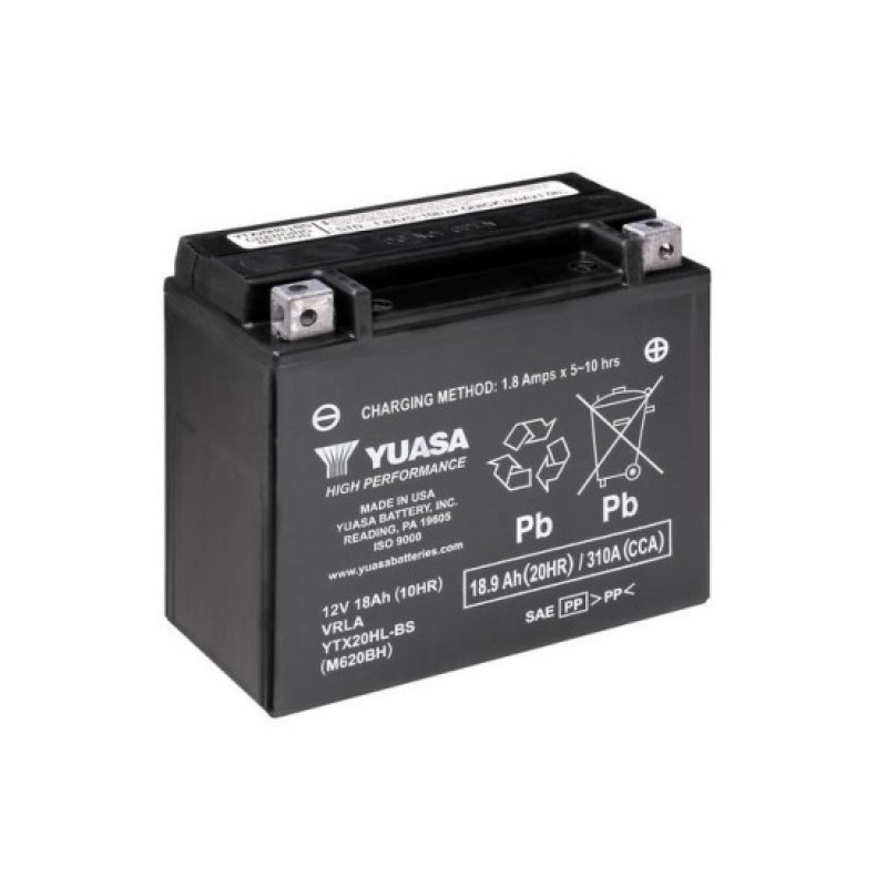 Аккумулятор GS YUASA YUASA YTX20HL-BS 18Ач 12В 310А обратная полярность (0)