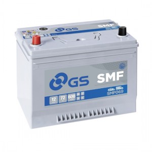 Аккумулятор GS YUASA GS SMF069 72Ач 12В 600А прямая полярность (1)