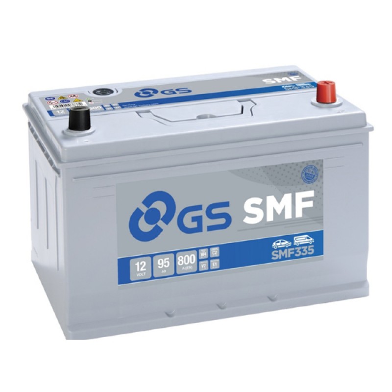 Аккумулятор GS YUASA GS SMF335 95Ач 12В 800А обратная полярность (0)