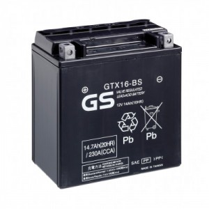 Аккумулятор GS YUASA GS GTX16-BS 14Ач 12В 230А обратная полярность (0) Аккумулятор GS YUASA GS GTX16-BS 14Ач 12В 230А обратная полярность (0)