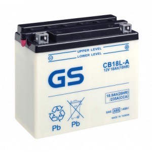 Аккумулятор GS YUASA GS CB18L-A 18Ач 12В 235А обратная полярность (0) Аккумулятор GS YUASA GS CB18L-A 18Ач 12В 235А обратная полярность (0)