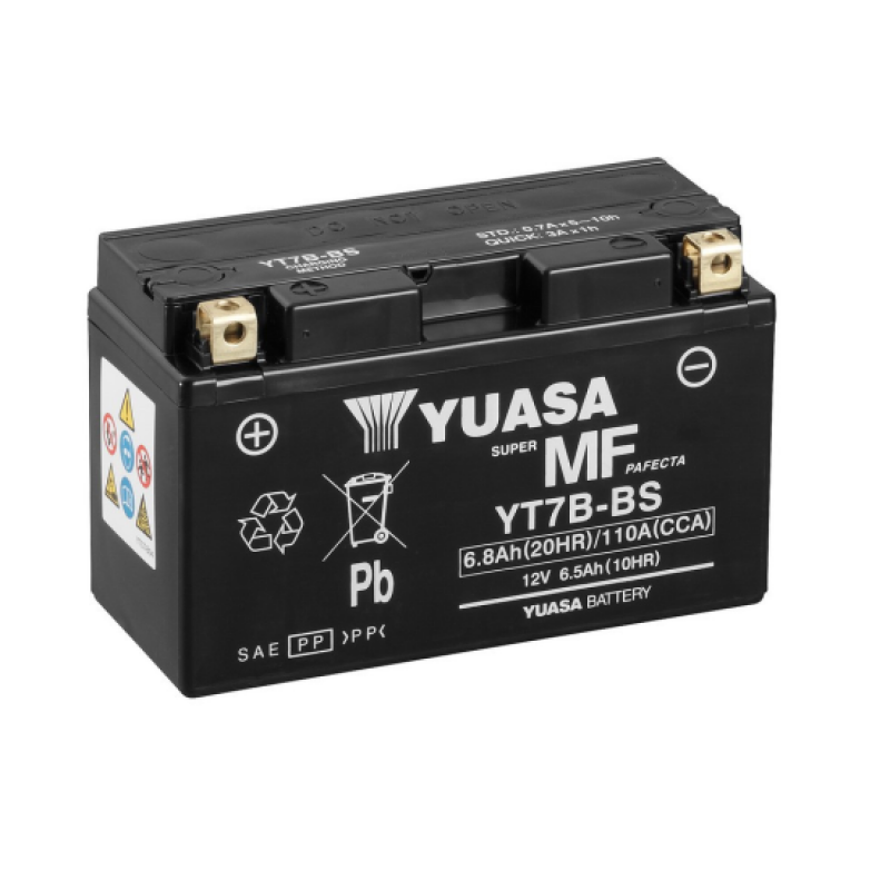 Аккумулятор GS YUASA YUASA YT7B-BS 6.5Ач 12В 110А обратная полярность (0)