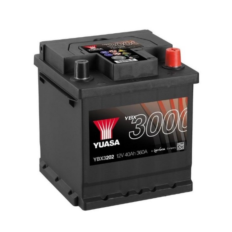 Аккумулятор GS YUASA YUASA YBX3202 40Ач 12В 360А обратная полярность (0)