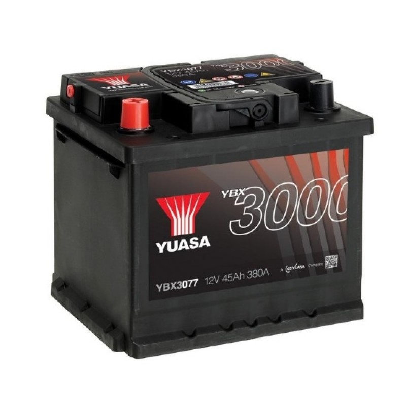 Аккумулятор GS YUASA YUASA YBX3077 45Ач 12В 380А обратная полярность (0)