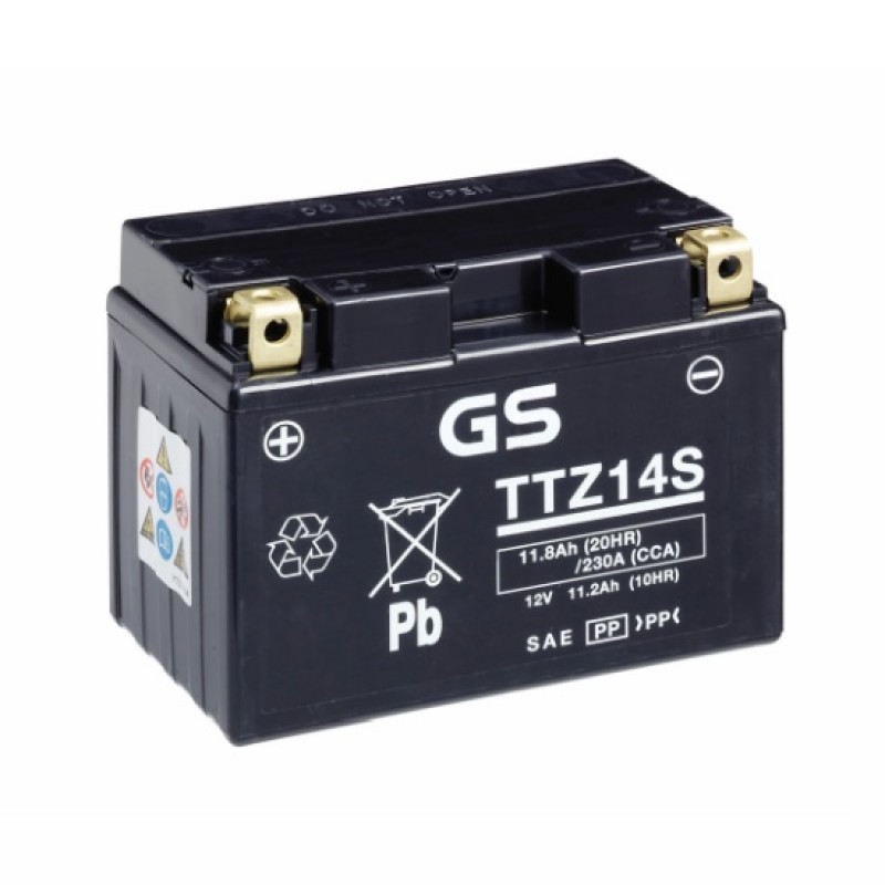 Аккумулятор GS YUASA GS TTZ14S 11.2Ач 12В 230А обратная полярность (0)