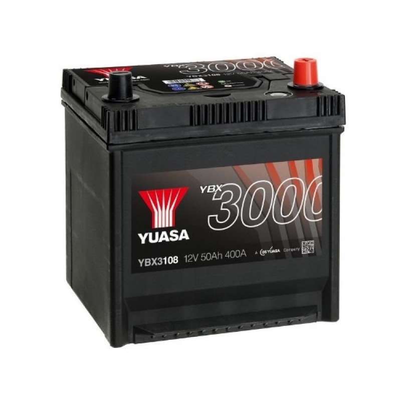 Аккумулятор GS YUASA YUASA YBX3108 50Ач 12В 400А обратная полярность (0)