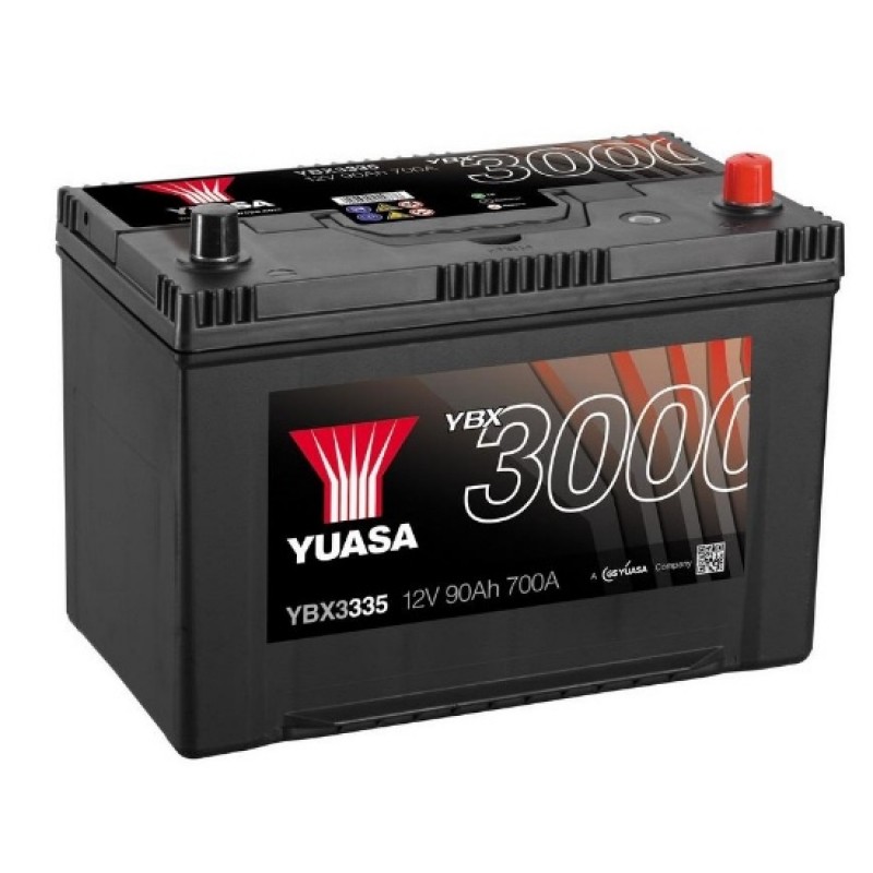 Аккумулятор GS YUASA YUASA YBX3335 90Ач 12В 700А обратная полярность (0)