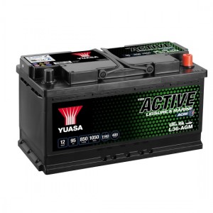 Аккумулятор GS YUASA YUASA ACTIVE Leisure&Marine L36-AGM 95Ач 12В 850А прямая полярность (1)