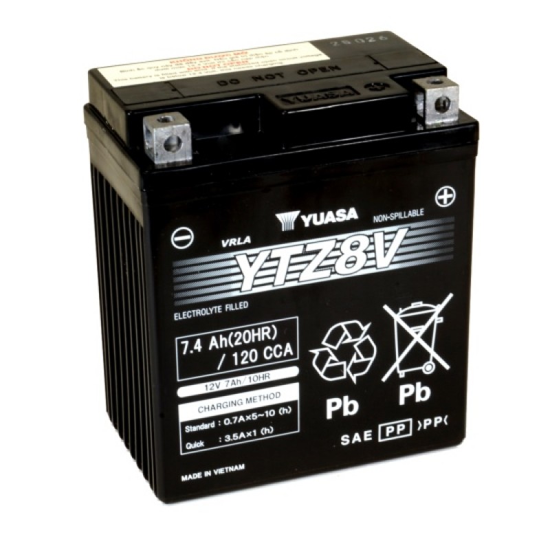 Аккумулятор GS YUASA YUASA YTZ8V 7.4Ач 12В 130А обратная полярность (0)