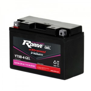 Аккумулятор RDRIVE EXTREMAL IRIDIUM YT9B-4-GEL 8Ач 12В 115А прямая полярность (1) Аккумулятор RDRIVE EXTREMAL IRIDIUM YT9B-4-GEL 8Ач 12В 115А прямая полярность (1)