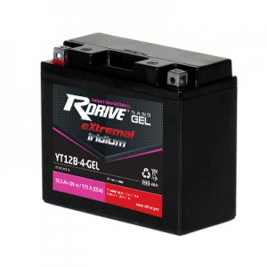 Аккумулятор RDRIVE EXTREMAL IRIDIUM YT12B-4-GEL 10Ач 12В 175А прямая полярность (1) Аккумулятор RDRIVE EXTREMAL IRIDIUM YT12B-4-GEL 10Ач 12В 175А прямая полярность (1)