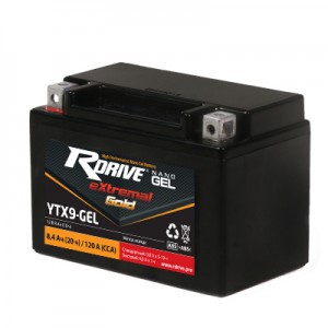 Аккумулятор RDRIVE EXTREMAL GOLD YTX9-GEL 8Ач 12В 120А прямая полярность (1) Аккумулятор RDRIVE EXTREMAL GOLD YTX9-GEL 8Ач 12В 120А прямая полярность (1)
