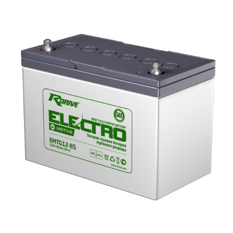 Аккумулятор RDRIVE ELECTRO MOTIVE EMTG12-85 85Ач 12В  обратная полярность (0)
