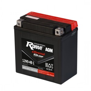 Аккумулятор RDRIVE EXTREMAL SILVER 12N9-4B-1 9.45Ач 12В 120А прямая полярность (1) Аккумулятор RDRIVE EXTREMAL SILVER 12N9-4B-1 9.45Ач 12В 120А прямая полярность (1)