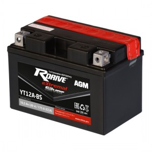 Аккумулятор RDRIVE EXTREMAL SILVER YT12A-BS 10.5Ач 12В  обратная полярность (0) Аккумулятор RDRIVE EXTREMAL SILVER YT12A-BS 10.5Ач 12В  обратная полярность (0)