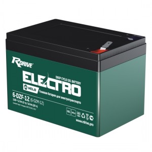 Аккумулятор RDRIVE ELECTRO VELO 6-DZF-12 (6-DZM-12) 12Ач 12В  обратная полярность (0) Аккумулятор RDRIVE ELECTRO VELO 6-DZF-12 (6-DZM-12) 12Ач 12В  обратная полярность (0)