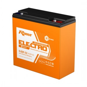 Аккумулятор RDRIVE ELECTRO VELO 6-DZF-22 (6-DZM-20) 22Ач 12В  прямая полярность (1) Аккумулятор RDRIVE ELECTRO VELO 6-DZF-22 (6-DZM-20) 22Ач 12В  прямая полярность (1)