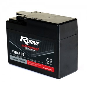 Аккумулятор RDRIVE EXTREMAL SILVER YTR4A-BS 2.4Ач 12В 45А прямая полярность (1) Аккумулятор RDRIVE EXTREMAL SILVER YTR4A-BS 2.4Ач 12В 45А прямая полярность (1)