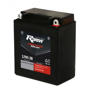 Аккумулятор RDRIVE EXTREMAL SILVER 12N5-3B 5.3Ач 12В 75А прямая полярность (1) Аккумулятор RDRIVE EXTREMAL SILVER 12N5-3B 5.3Ач 12В 75А прямая полярность (1)