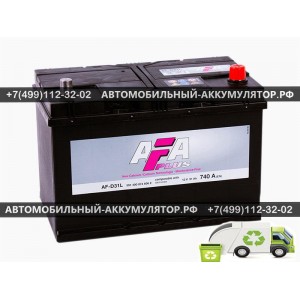 АККУМУЛЯТОР AFA 91 Ah EN740 о.п. (306х173х225) 591400 (AF-D31L)